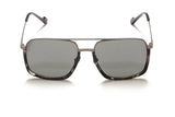 Sunday Somewhere Alec in Black Unisex Oversized Aviator Sunglasses