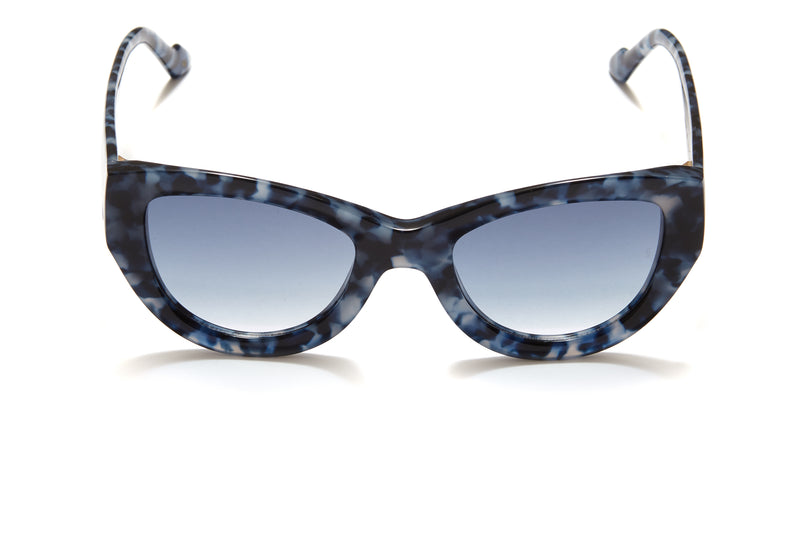 Sunday Somewhere Harper in Blue Tort Women's Oversized Acetate Sunglasses