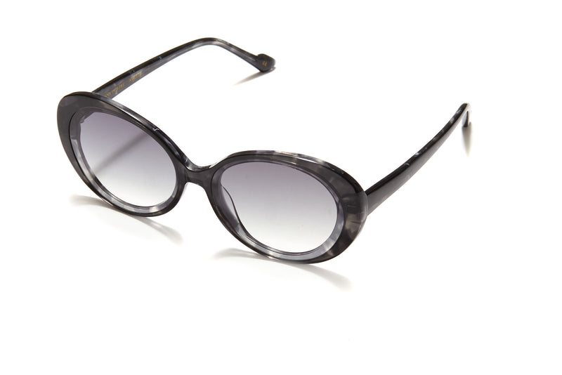 Sunday Somewhere Juniper in Grey Women's Round Acetate Sunglasses