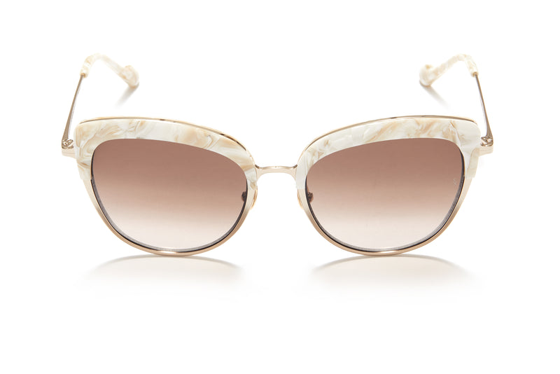 Sunday Somewhere Margot in Mother of Pearl Women's Cat-Eye Combination Sunglasses 