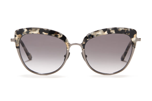 Sunday Somewhere Margot in Black Tort Women's Cat-Eye Combination Sunglasses