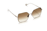 Sunday Somewhere Suja in Gun Metal Unisex Oversized Square Sunglasses 