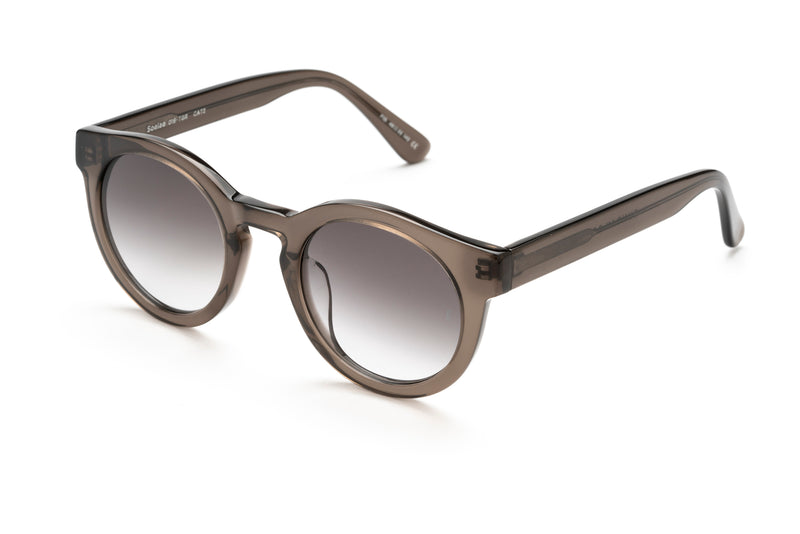 Soelae round sunglasses in transparent grey